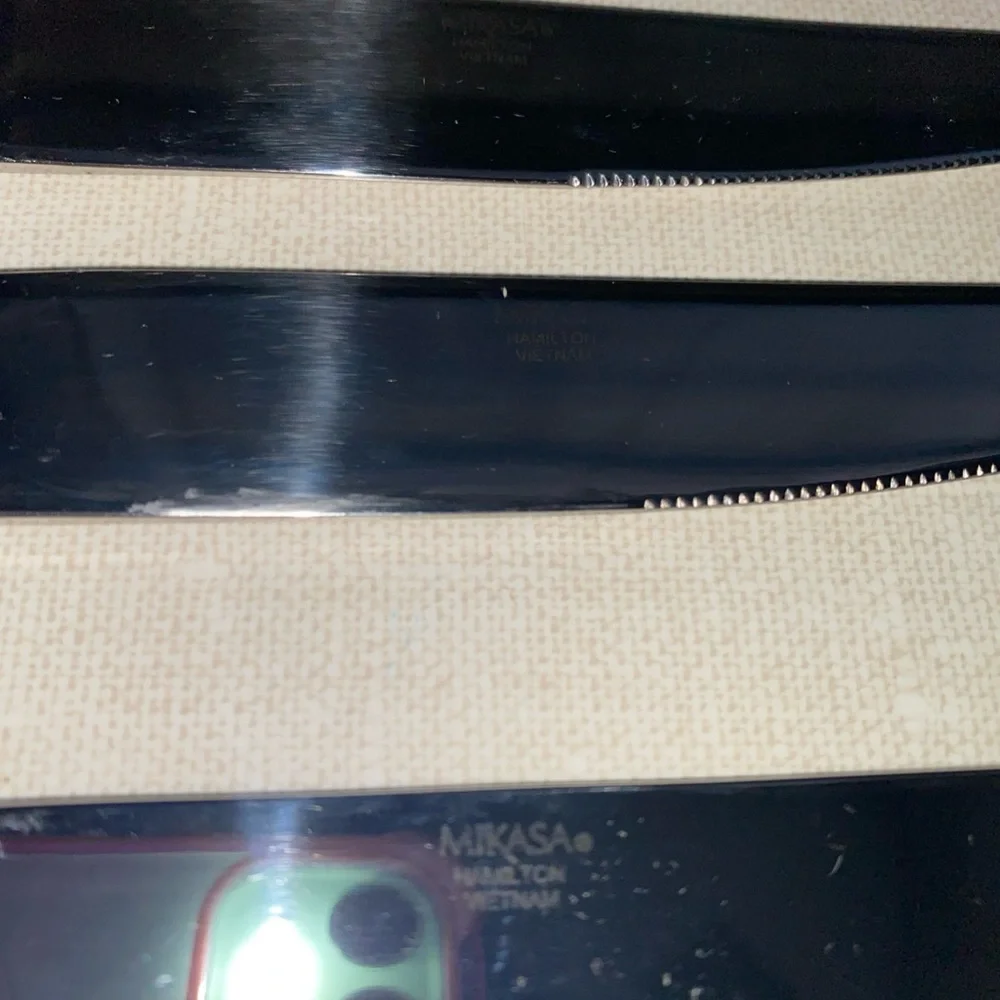 Mikasa HAMILTON  Stainless Steel Flatware Knives Set‎ Of 6